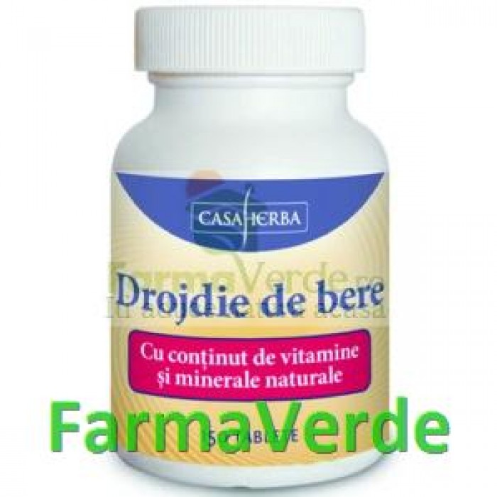 Drojdie de Bere cu Vitamine si Minerale 120 cpr Casa Herba