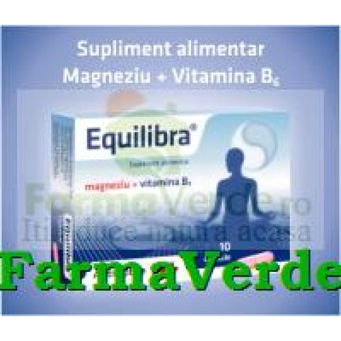 Equilibra Magneziu+Vitamina B6 60 capsule Antibiotice Iasi