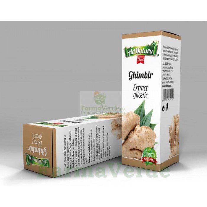 Extract Gliceric GHIMBIR 50 ml Adnatura Adserv