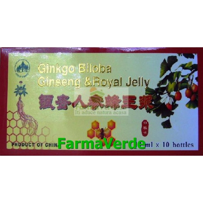 Ginkgo biloba & ginseng 10 Fiole Sanye L&L Plant Advancemed