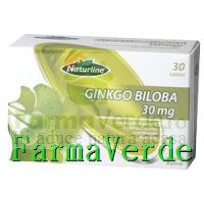 Ginkgo Biloba 30 mg+Vitamina E 10 mg 30Tb Naturline Walmark