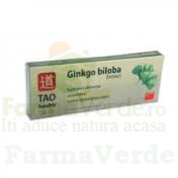 Ginkgo Biloba Extract 10 fiole 10 ml Solutie Orala Tao Health