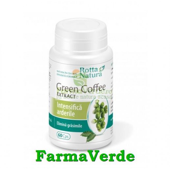 Green Coffee Extract Cafea Verde 60 capsule Rotta Natura