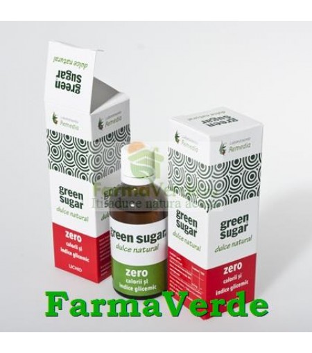 Green sugar lichid 50ml Indulcitor Natural Laboratoarele Remedia