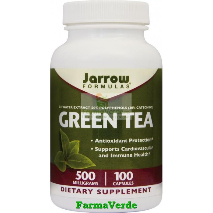 Green Tea Ceai Verde 500 mg 100 Capsule Jarrow Secom