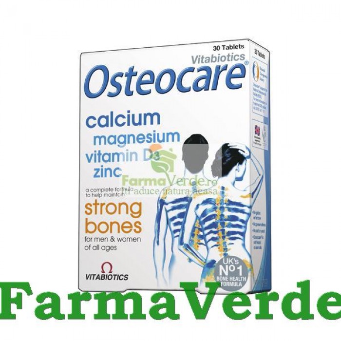 Osteocare Calciu Magneziu Vitamina D3 30 cpr Vitabiotics