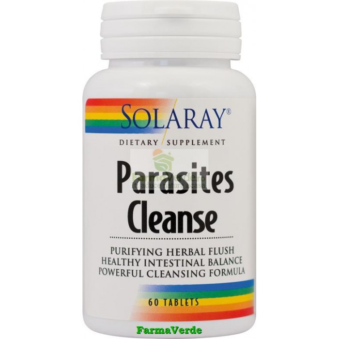 Parasites Cleanse 60 tablete Antiparazitar Solaray Secom