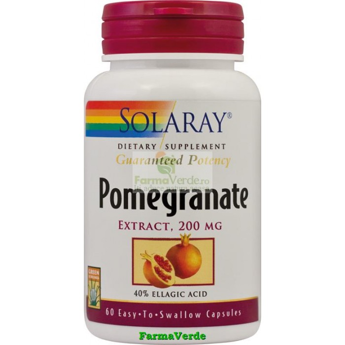 Pomegranate 60 capsule Antitumoral, Hepatoprotector Solaray Secom