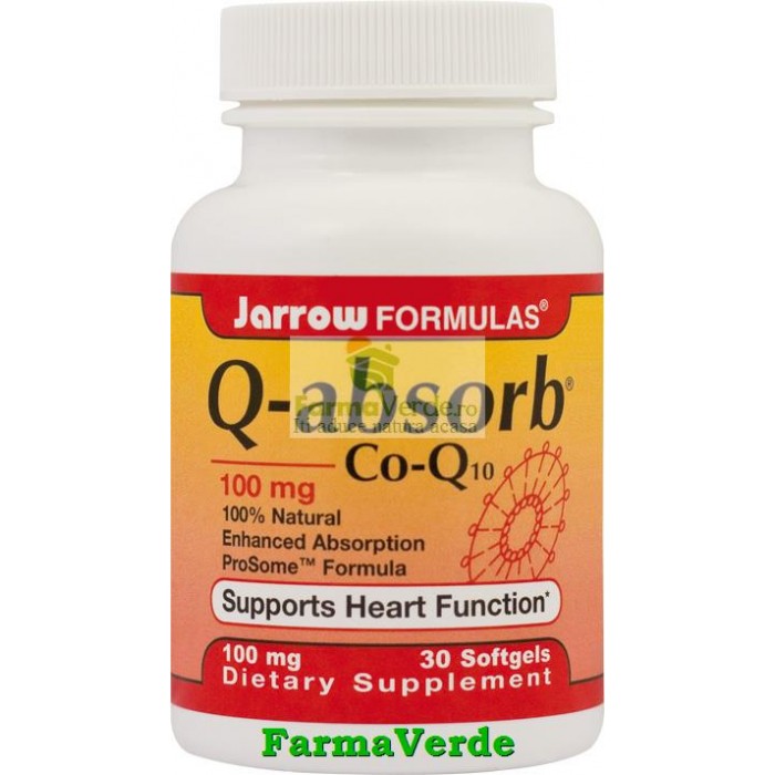 Q-Absorb Coenzima Q10 100 mg 30 capsule Jarrow Secom