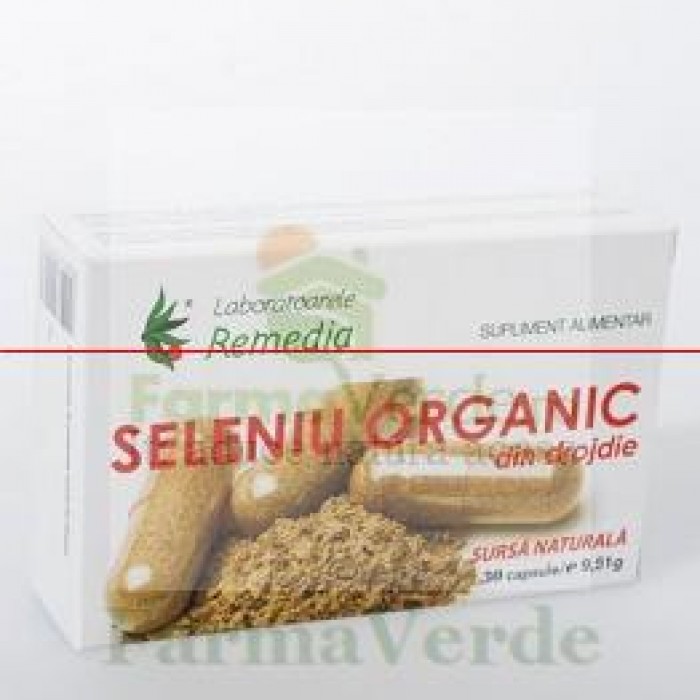 Seleniu Organic 3 blistere x 10 capsule Laboratoarele Remedia