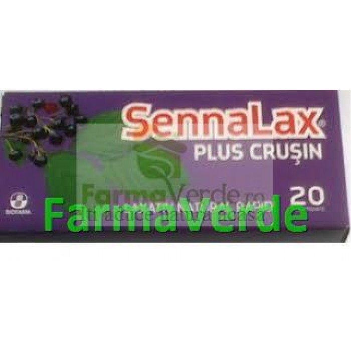 Biofarm SennaLax Plus Crusin Laxativ Natural 20 cpr