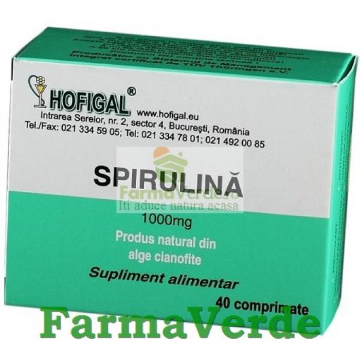 Spirulina 1000 mg 40 Cpr Hofigal