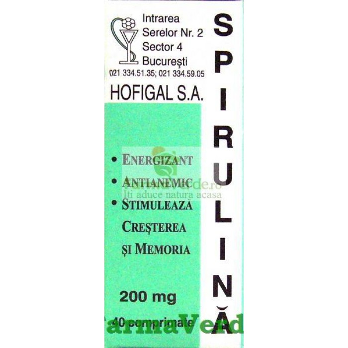 Spirulina 40 Cpr 200 mg Hofigal