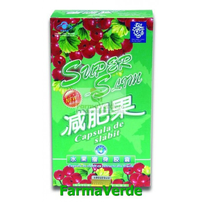SuperSlim capsule de slabit, 30 capsule, China : Farmacia Tei online