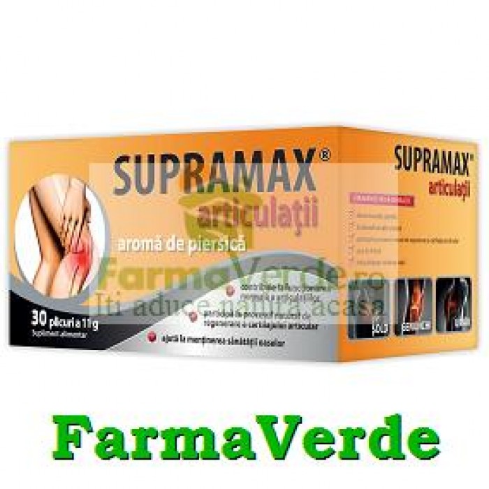 Zdrovit Supramax Articulatii cu aroma de piersica, 30 plicuri, Zdrovit (FSH275)