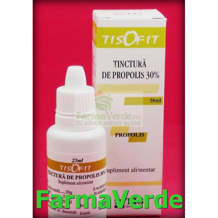 Tisofit Tinctura de Propolis 30% 25ml TIS Farmaceutic