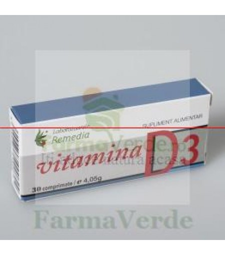 Vitamina D3 600 UI 30 cpr Remedia