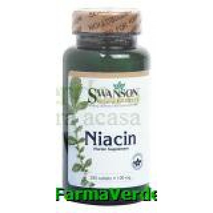 Vitamina B3 niacina 100mg 100 comprimate Vitaking