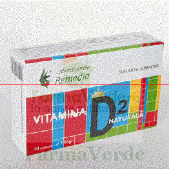 Vitamina D2 Naturala 30 capsule Remedia