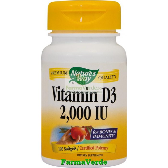 Vitamina D3 2000UI (adulti) 30 capsule Nature's Way Secom