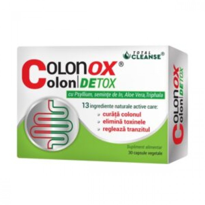 COLONOX COLON DETOX 13 ingrediente naturale 30 capsule vegetale CosmoPharm