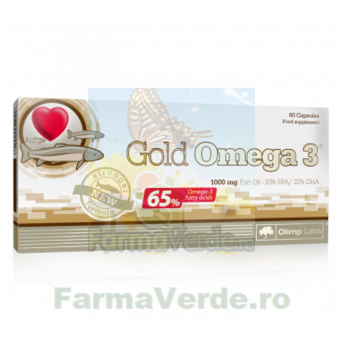 Gold Omega 3 Ulei de peste oceanic 60 capsule (tratament 2 luni) Darmaplant