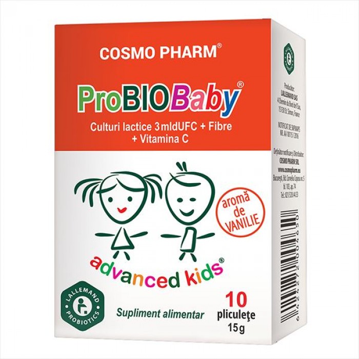 ProbioBaby 10 pliculete Probiotic Prietenos CosmoPharm