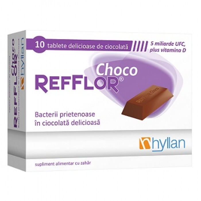 REFFLOR CHOCO copii si adulti 10 tablete ciocolata HYLLAN