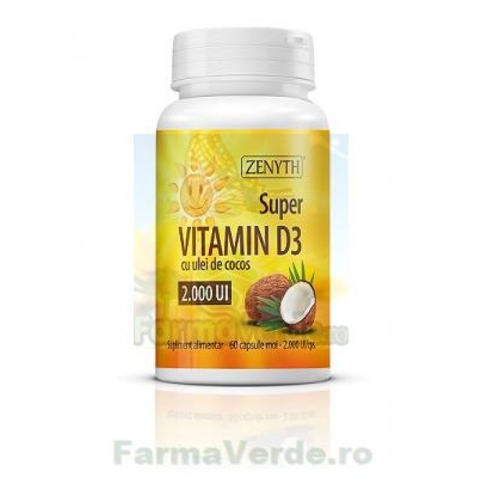 Super Vitamin D3 60 capsule Zenyth PHARMACEUTICALS