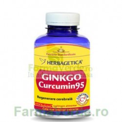GINKGO CURCUMIN 95 Regenerare Cerebrala 120 capsule Herbagetica