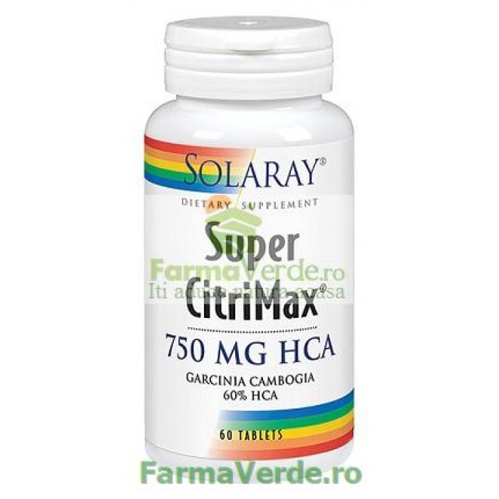 SUPER CITRIMAX 650 mg 60 tablete Reduce Greutatea Corporala Secom