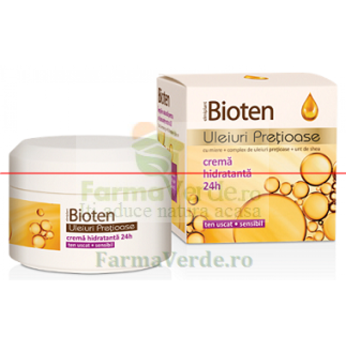 Bioten Crema Hidratanta cu Uleiuri Pretioase pentru ten uscat si sensibil 50 ml Bioten