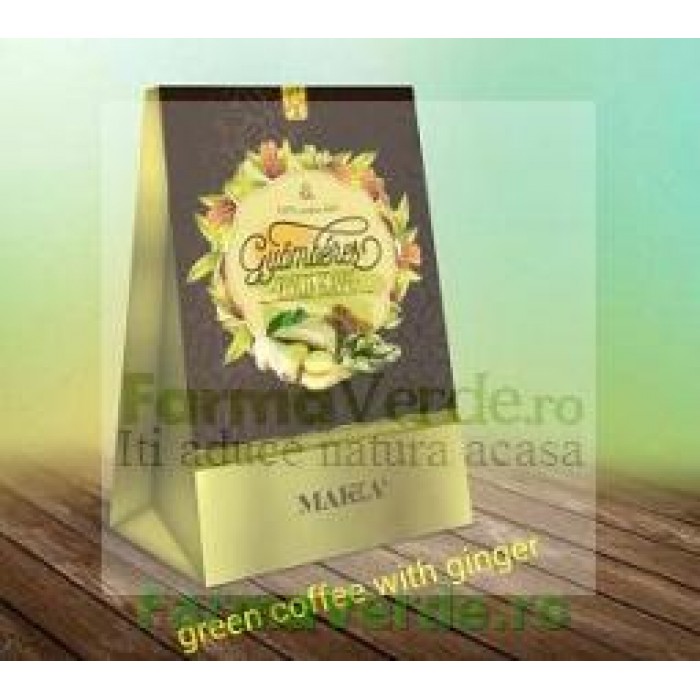Cafea Verde cu Ghimbir Instant 30 plicuri Spring BIO Life