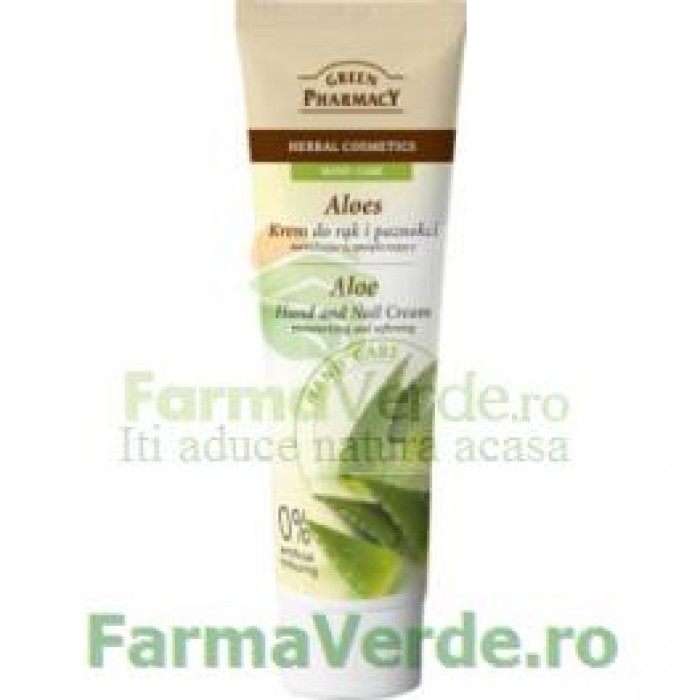 Crema emolienta si hidratanta pentru maini cu extract de aloe EP71 Green Pharmacy