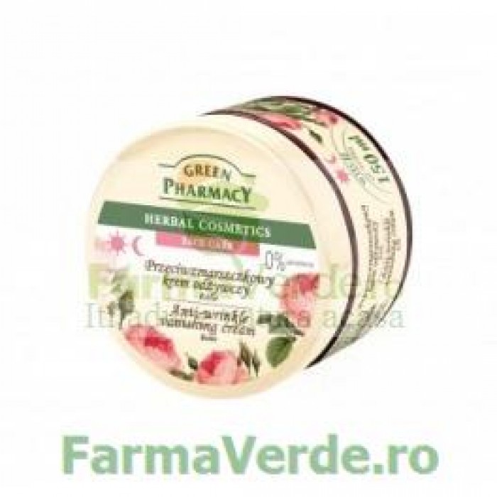 Crema faciala antirid cu ulei de trandafir 150 ml EP62  Green Pharmacy Cosmetica Verde