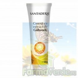 Crema cu extract de galbenele Santaderm 50 ml Vitalia Pharma