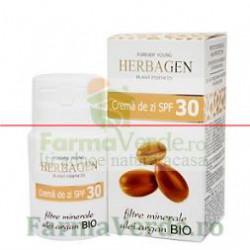 Crema de Zi SPF30 cu filtre minerale si ulei de argan BIO 50 gr Herbagen Genmar Cosmetics