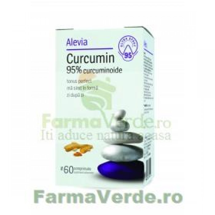 Curcumin 95% curcuminoide 60 comprimate Alevia