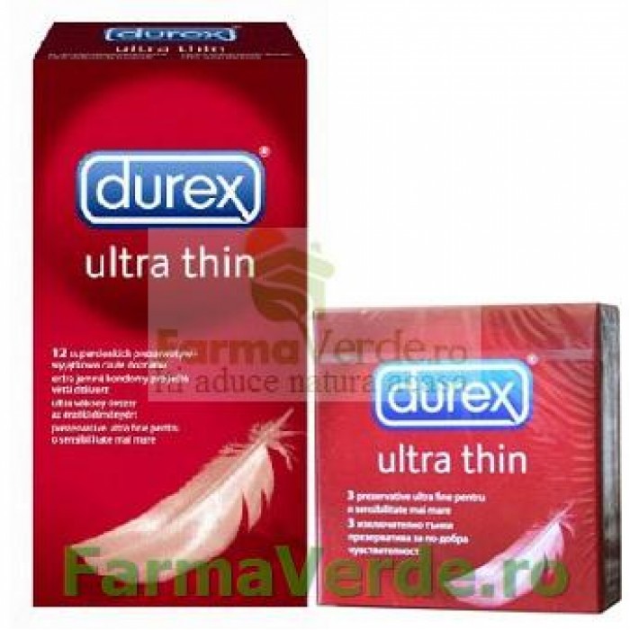 Durex Ultra Thin Prezervative 12 bucati