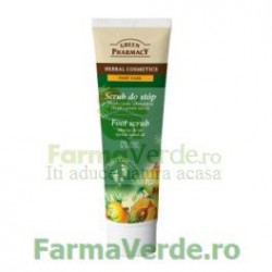 Exfoliant pentru picioare cu uleiuri de brad siberian si caise EP82  Green Pharmacy Cosmetica Verde