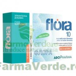 Flora10 Adulti Probiotice si Prebiotice 15 capsule Abo Pharma
