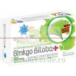 Ginkgo Biloba 80 mg 30 comprimate ACHelcor