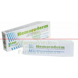 Hemoroderm crema solida supozitoare 10 bucati Laur Med