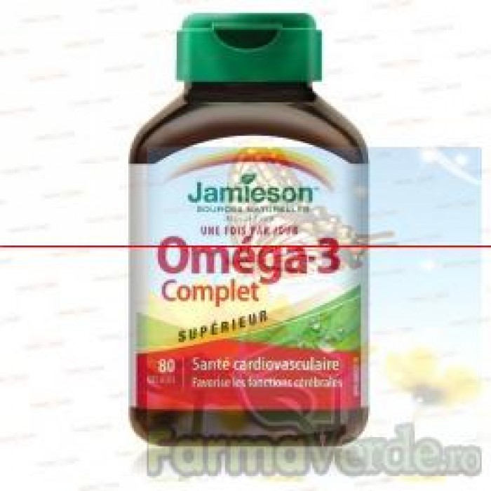 JAMIESON Omega 3 1000 mg 80 capsule moi