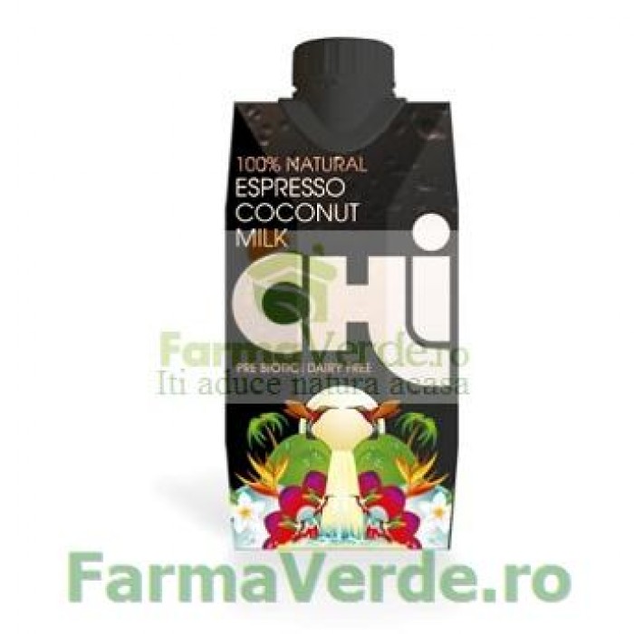 LAPTE DE COCOS cu EXPRESSO CHI 330 ml Unicorn Naturals