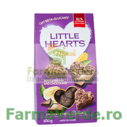 Little Hearts Musli cu Banane si Ciocolata 100 gr SanoVita