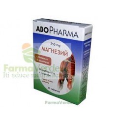 Magneziu 250 mg +Complex de vitamina B 30 pastile Abo Pharma