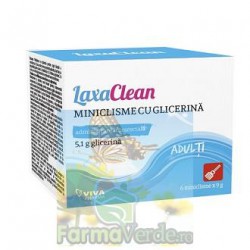 MINICLISME CU GLICERINA LaxaClean 5.1 gr ADULTI 6 miniclisme Vitalia K Pharma