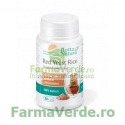 Red Yeast Rice Drojdie din Orez Rosu 30 capsule Rotta Natura