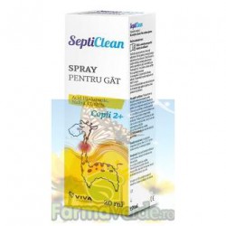 SPRAY PENTRU GAT SeptiClean COPII 2 ani+ 20 ml Vitalia K Pharma